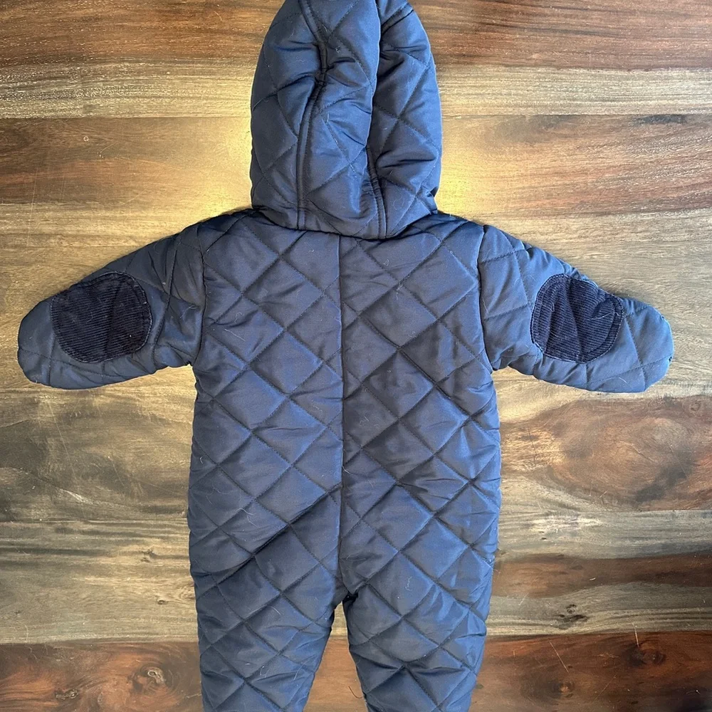 Rothschild Navy Quilted Baby Snowsuit